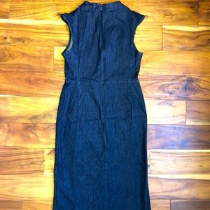 Zara Basic Denim Couture Dress; size medium